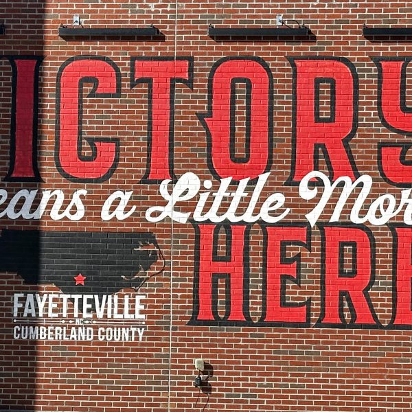 Fayetteville Woopeckers Mural, 460 Hay Street.